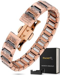 MagnetRX Copper Viking Bracelet for Men EllipseMAX 5X Strength 5,000 Gauss Magnets - Premium Adjustable Mens Copper Bracelet with Magnets (Viking Style)