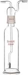 stonylab Gas Washing Bottle, Borosilicate Glass 34/34 Stopper Gas Bubbler Gas Washing Bottle with Fritted Disc and 8 mm OD Inlet/Outlet Hoses, 500 ml