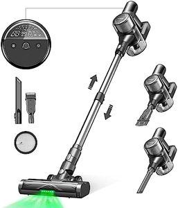 Ultenic U12 Vesla Cordless Vacuum Cleaner, 450W Powerful Stick Vacuum with GreenEye, Tangle-Free Brush for Pet Hair, Tools for Hard Floor, Carpet, Car