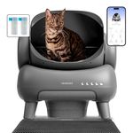 Neakasa M1 Open-Top Self Cleaning Cat Litter Box, Automatic Cat Litter tray with APP Control, Odor-Free Waste Disposal Includes Trash Bags and Cat Litter Mat