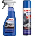 SONAX XTREME COCKPIT CLEANER (500 ml) | Item-No. 02832410-544 & XTREME UPHOLSTERY+ALCANTARA CLEANER (400 ml) - Removes even stubborn stains such as chocolate, coffee etc. | Item-No. '02063000-544