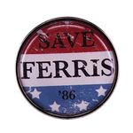 1986 Film Ferris Buellers Day Off Brooch Save Ferris 86 Enamel Pin Retro Poster Art Button Badge For Men Women Creative Gift