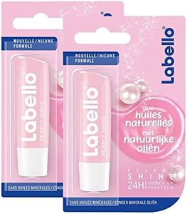 NIVEA Labello Cherry Shine (2 x 5,5 ml), Bálsamo labial enriquecido con aceites naturales y pigmentos brillantes, cuidado de los labios Hidratación de larga duración durante 24 horas
