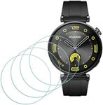 Screen Protector for HUAWEI Watch GT4 41mm [4 Pack], MTHGH Tempered Glass 9H Hardness Anti-Scratch Sensitive Touch Bubble Free Film Ultra-Thin Protective Cover