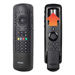 Universal Remote Control with Fire TV Slide-in Cradle for use with Samsung, Vizio, LG, Sony, Sharp, Apple TV, TCL, Smart TVs, Streaming Players, Blu-ray, 4-Device, SRP2024R/27 by Philips