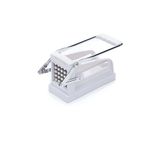 KitchenCraft Potato Chipper, Professional Chip Cutter, Plastic and Stainless Steel, 23.5 x 10.5 x 12 cm, White