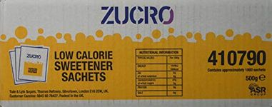 Zucro Low Calorie Sweetener Sachets (pack of 1000)