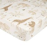 Crane Baby Cotton Fitted Crib Sheet for Newborns & Infants (132 cm x 70 cm, Animal, Kendi Collection)