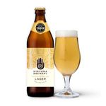 Nirvana Bavarian Helles Lager (12 x 500ml Bottles) 0.3% ABV | Alcohol Free Beer | German Hallertau Hops, Hints of Grass and Nectar Fruits | World Beer Awards GOLD 2024 | Vegan | Low Calorie |