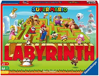 Super Mario Bros Labyrinth - The Moving Maze Family Board Game for Kids Age 7 Years and up