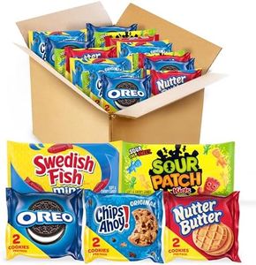 OREO, CHIPS AHOY!, Nutter Butter, SOUR PATCH KIDS & SWEDISH FISH Cookies & Candy Variety Pack, 40 Snack Packs