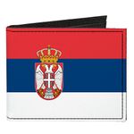 Buckle-Down Canvas Bifold Wallet - Serbia