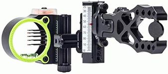 Black Gold Ascent Verdict Assault Archery Sight-Black/Left Hand-Black/ 5 Pin/ .019" Pin