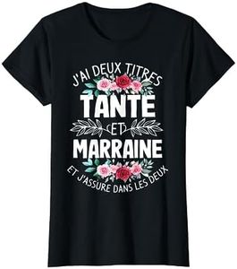 T-Shirt Tante Et Marraine Cadeau Tata T-Shirt