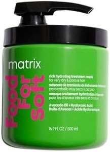 Matrix, Masque Hydratant, Cheveux Secs à Très Secs, Enrichi en Acide Hyaluronique et Huile d'Avocat, Food For Soft, 500 ml