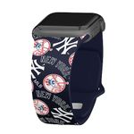 Game Time New York Yankees HD Watch Band Compatible with Apple Watch (42/44/45mm Short Random)