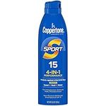 Coppertone SPORT Continuous Sunscreen Spray Broad Spectrum SPF 15 (5.5 Ounce) (Packaging may vary)