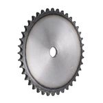 uxcell 40 Tooth Flat Chain Sprocket A Type, 3/8" Pitch, 14mm Bore C45 Carbon Steel for ISO 06B Chains