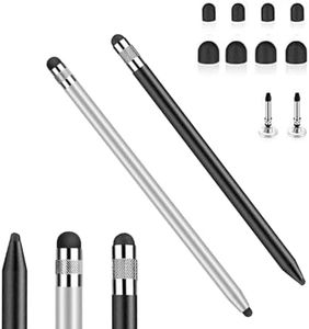 (2 pcs) Stylus Pencil for iPhone and iPad, 3-in-1 Universal Capacitive Stylus Pen for touchscreens,Compatible with Apple iPhone/iPad/Air/Mini/Pro/chromebook&All Other Touchscreen Devices