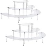 2PACKS Acrylic Display Risers, 3 Ti