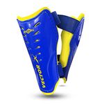 Vector X Football Shin Guard with Adjustable Velcro Strap (L, Brazil)