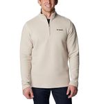 Columbia Men's Great Hart Mountain III Half Zip, Dark Stone Heather, Medium