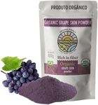 ORGANOVITA | Organic Grape Skin Powder | Blend in Smoothies, Cakes | High Fiber Content, Made w/Cold-Pressed Natural Ingredients | Gluten-Free | All Purpose Powder, Antioxidants Rich - Certified USDA