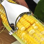 Stainless Steel Magic Corn Peeler Premium Stainless Steel Corn Slicer Peelera with Sharp Blade for for Vegetable & Fruit (1 Pic)