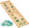 Regal Games Mancala Board Game - Fun Classic Table Game with Wooden Board for Adults & Kids - 48 Glass Mancala Beads & 2 Player Games - Ideal for Family Game Night, Travel (Ages 8+)