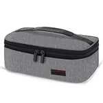 Gloppie Lunch Box Insulated Soft Bag Mini Cooler Tote Food Containers Portable for Work Office Travel,Grey