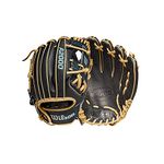 Wilson 2022 A2000 SCDP15SS 11.5" Infield Baseball Glove - Black/Blonde/Blue, Right Hand Throw