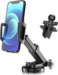 UBeesize Car Phone Holder Mount, Super Suction & Stable Clip Universal Cell Phone Mount for Car Dashboard Windshield Air Vent Hands Free Clip, Car Mount for iPhone Samsung All Phones & Cars