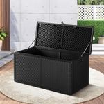 Li Livsip 310L Outdoor Storage Box Waterproof Container Cabinet Bench Black