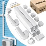 Taktopeak PVC Decorative Line Cover Kit for Ductless Mini Split Air Conditioner-Full Set