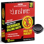 Cockroach killer gel for home strong Natural Cockroach Killer for Kitchens, Bathrooms, and Cabinets, Eco-Friendly Home Remedy for Indoor & Outdoor Cockroach repellent (Pack of 18)