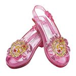 Disney Official Premium Aurora Sleeping Beauty Shoes, Princess Dress Up for Girls Adjustable with Ankle Strap One Size