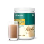 PharmEasy Diabetic Protein - 400 grams | Ensure Protein Intake With Sugar-Free Protein Powder for Diabetic Care | Supports Sugar Level Control & Healthy Living - 400 G (Vanilla Flavour)