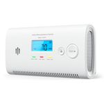 X-Sense Portable Carbon Monoxide Detector for Travel & Home, Replaceable-Battery-Powered CO Alarm with LCD Display and Peak Level Memory, XC0N-SR, 1-Pack