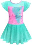 Zaclotre Girls Ballet Leotards Ruffle Sleeve Sparkle Dance Leotard Toddler Ballerina Dress Outfits