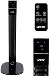 MYLEK Tower Fan 36 Inch Oscillating Slim Floor Standing Cool Air Circulator, Remote Control, Timer, Ioniser, Quiet, 3 Cooling Settings, Temp Display, Bedroom, Home Or Office (Black)