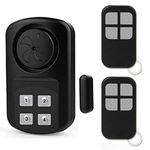 YisTech Outdoor Gate pool Door Alarm with 2 Remote Control Wireless IP67 Waterproof Outdoor Sensor Alarm for In ground Pool, Fence, Home, Entrance Alert, Kids Safety