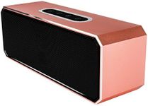 Akai Dynmx Portable Bluetooth Stereo Speaker with 8 Hours Playtime, Bluetooth, 2 x 5 W Stereo Speakers Built-In Microphone for Hands-Free Calls, Blush Gold