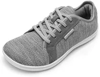 DREAM PAIRS Women's Barefoot Walking Wide Toe Box Zero Drop Minimalist Sneakers Non Slip Breathable Comfortable Lightweight Walking Shoes,Size 7.5W,Grey,SDWS2401W-W