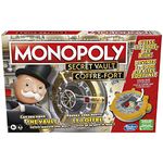 Monopoly Secret Vault Board Game for Kids Ages 8 and Up, Family Board Game for 2-6 Players, Includes Vault - English & French