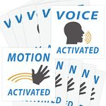 Voice & Motion Activated Prank Stickers, 50 Pack. Make Your Friends Publicly Yell & Vigorously Jazz Hand at Vending Machines & Doors. Hilarious & Unique Practical Joke. Funny Gag Gift for Huge Laughs.