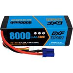 DXF 4S 8000mAh 15.2V 130C High Capacity Lipo Battery Hardcase with EC5 Plug for 1:8 Scale RC Car, Multi-Rotor RC Airplane, RC Helicopter, RC Boat