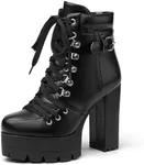 Susanny Platform Heel Boots Womens 