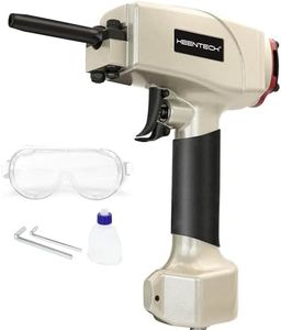 KEENTECH Pneumatic Nail Remover, Professional Heavy Duty Air Punch Nailer, Denailer Air Gun with Dual Safety Trigger for Straight and Bent Nail, 9-16 Gauge Nail Puller for Wood Workpieces and Pallets