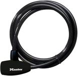 Master Lock 8154EURD Bike Lock with Key Lock, 1,8 m Cable, Black
