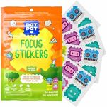 NATPAT BuzzPatch Focus Patch Focus Enhancing Stickers for Kids and Adults (24 Pack) – Natural Patch - Chemical and Drug Free, Healthy Brain Supports for Attention, Focus, and Concentration